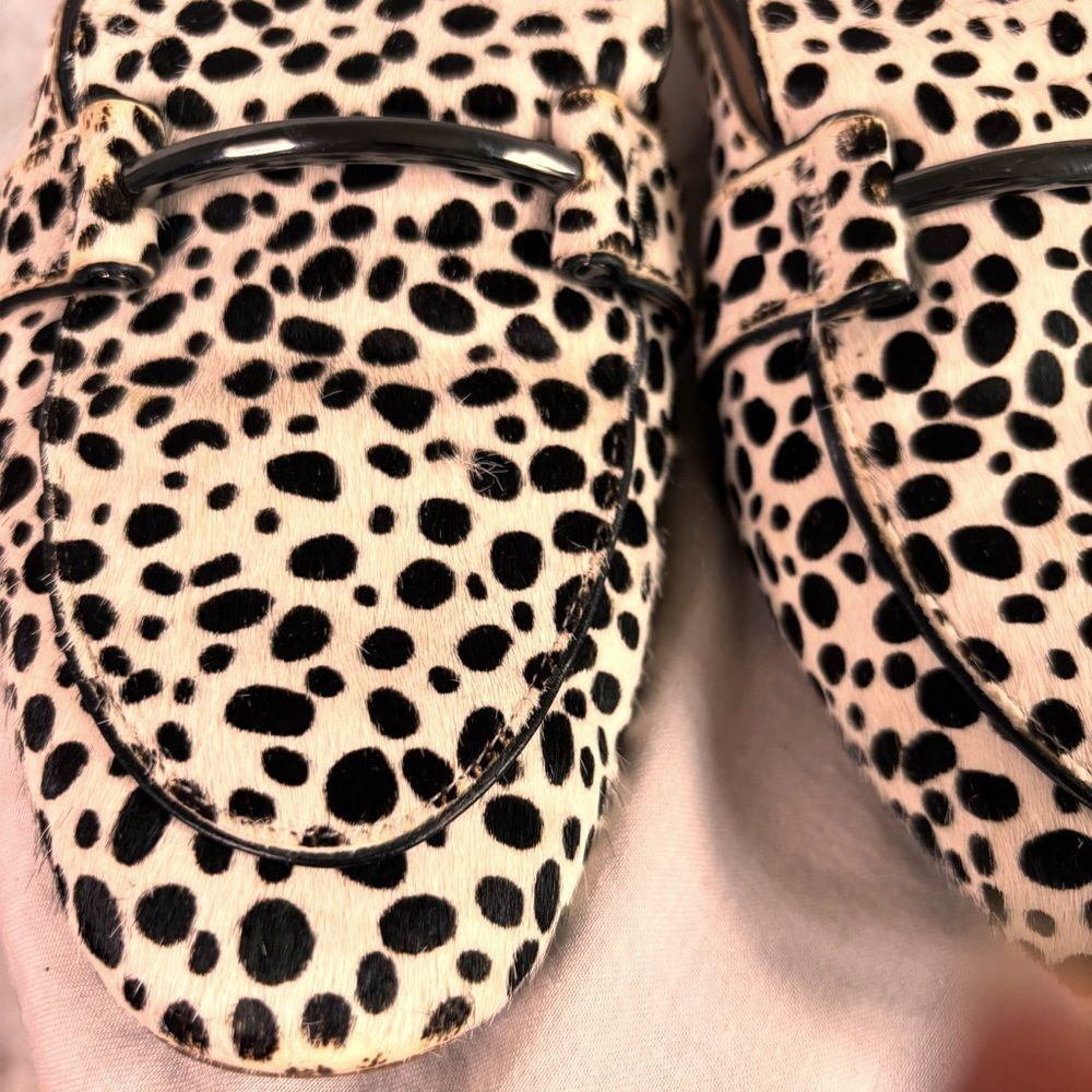 Linea Paolo Leopard Print Slip-On Shoes | Size 7 (US)- Genuine Calf Hair Loafer - Picture 11 of 11